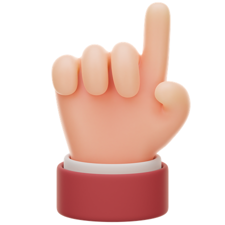 Gesto de una mano  3D Icon