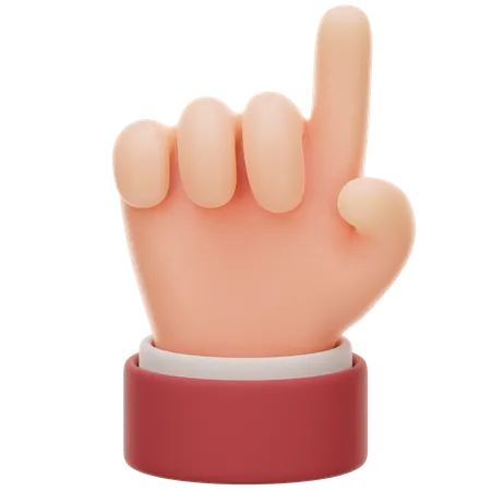 Gesto de una mano  3D Icon