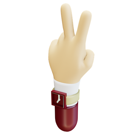 Gesto de vitória  3D Icon