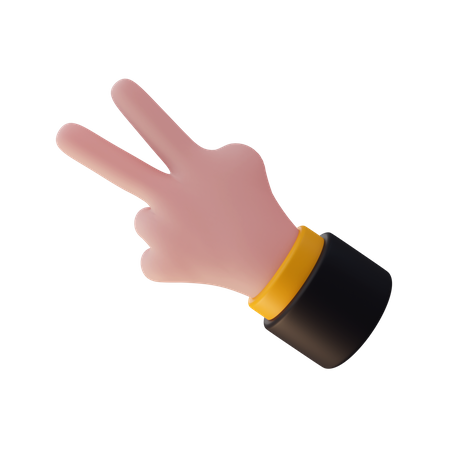 Gesto de vitória  3D Icon