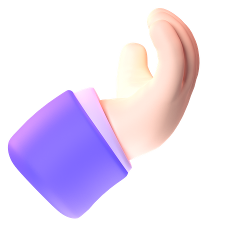 Gesto de dedos apretados  3D Icon