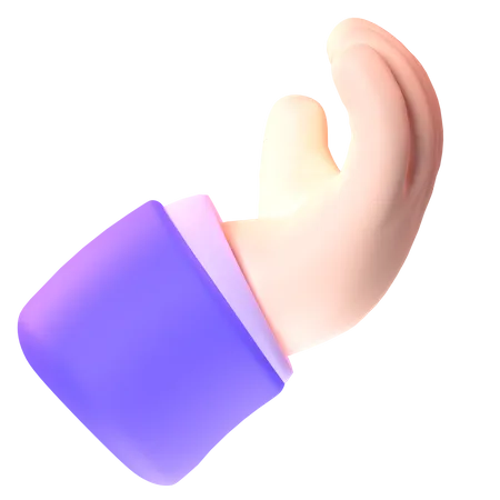 Gesto de dedos apretados  3D Icon