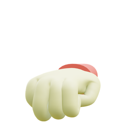 Gesto della mano del pugno  3D Icon