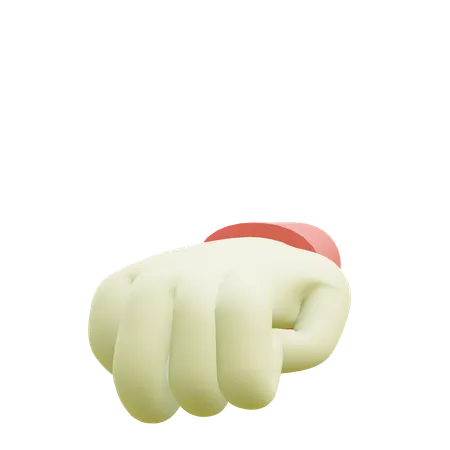 Gesto della mano del pugno  3D Icon