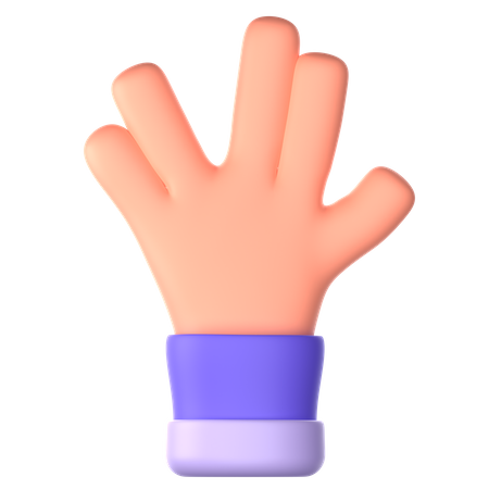 Gesto extraño con la mano  3D Icon