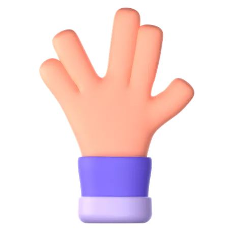 Gesto extraño con la mano  3D Icon