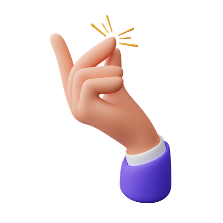 Gesto fácil con la mano  3D Icon