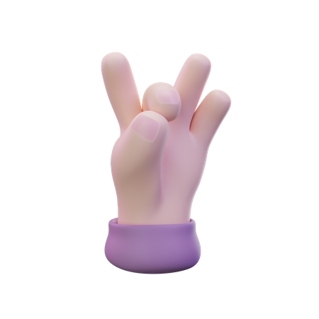 Gesto instantâneo com a mão  3D Icon