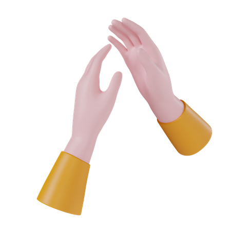 Gesto manual  3D Icon
