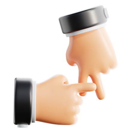 Gesto manual  3D Icon