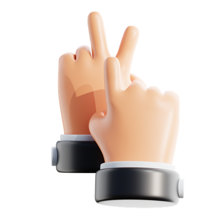 Gesto manual  3D Icon