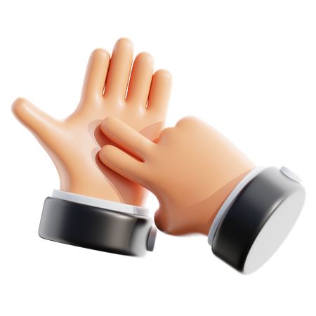 Gesto manual  3D Icon