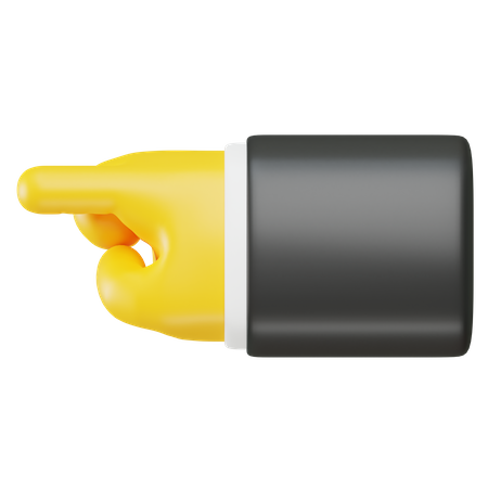 Mão mostrando gesto de direção  3D Icon