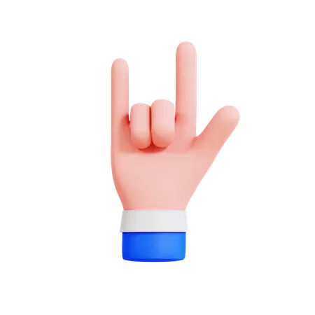 Te amo gesto  3D Icon