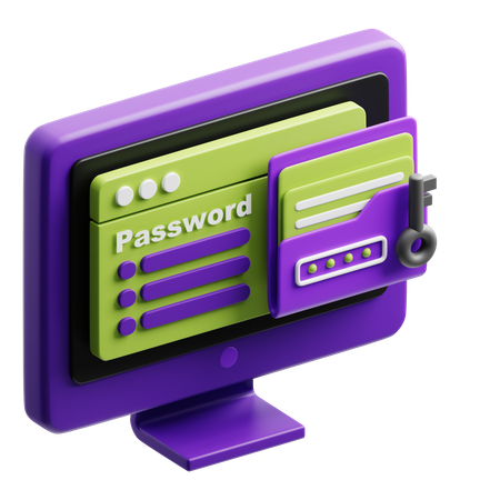 Gestore delle password  3D Icon