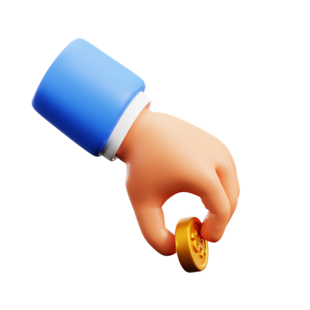 Gestos com as mãos para doação  3D Icon