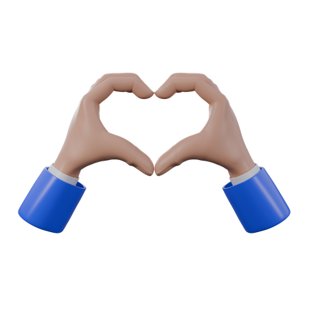 Gestos con las manos de amor  3D Icon