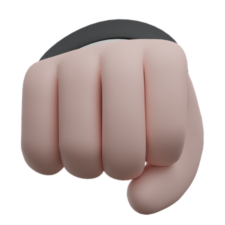 Gestos con las manos del puño  3D Icon