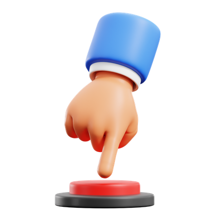 Gestos de mão para apertar botões  3D Icon