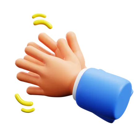 Bater palmas, gestos com as mãos  3D Icon