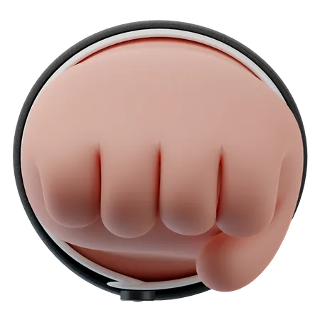 Gestos con las manos del puño  3D Icon