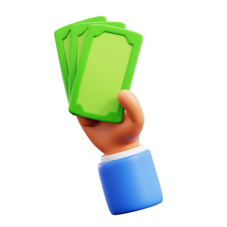 Gestos com as mãos em dinheiro  3D Icon