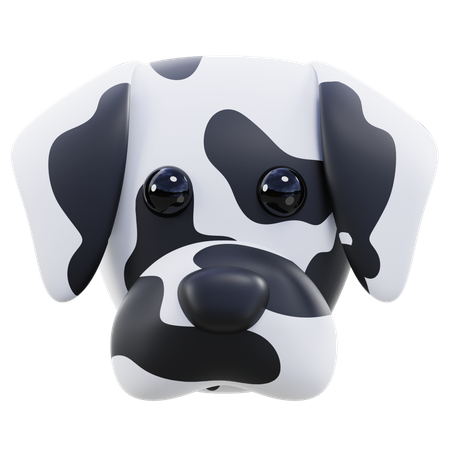 Gestreifter Hund  3D Icon