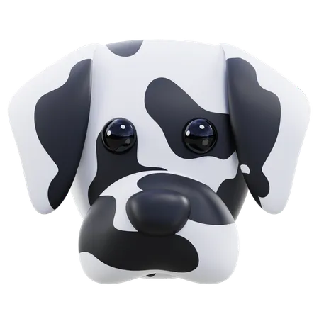 Gestreifter Hund  3D Icon