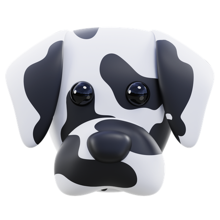 Gestreifter Hund  3D Icon