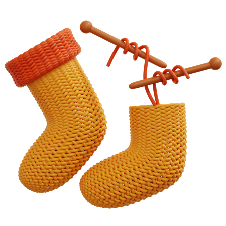 Stricksocken  3D Icon