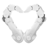 3d gesture heart logo
