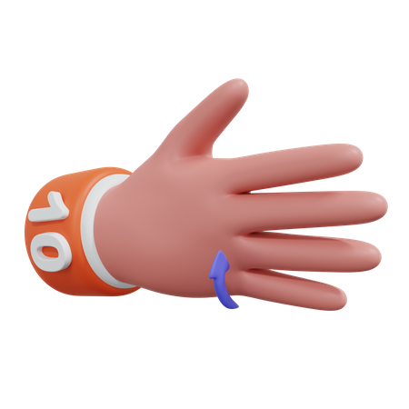 Gesture Numbers  10  3D Icon