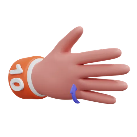 Gesture Numbers  10  3D Icon