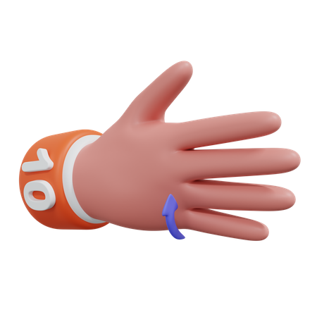 Gesture Numbers  10 3D Icon