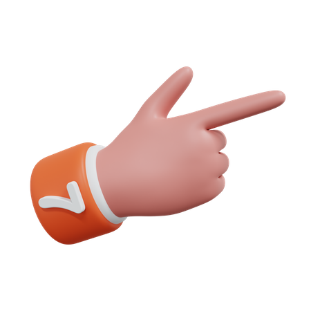 Gesture Numbers 7  3D Icon