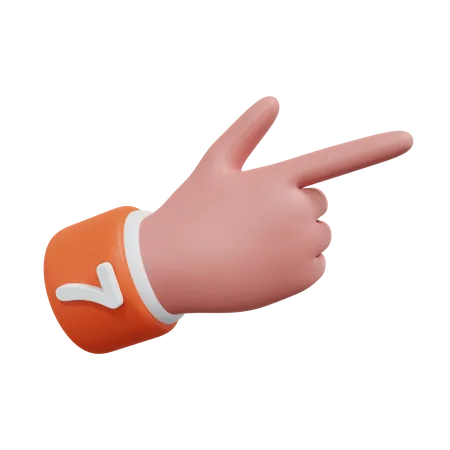 Gesture Numbers 7  3D Icon