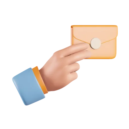 Gesture Receive A Message  3D Icon