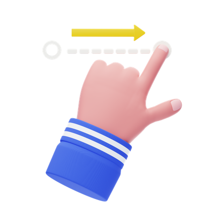 Gesture Swipe Right  3D Icon