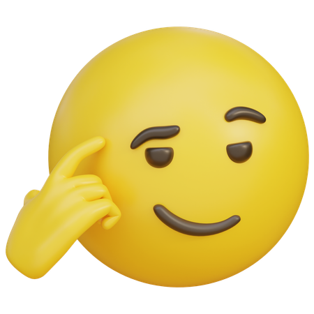 Gesture With An Arrogant Expression Emoji  3D Icon