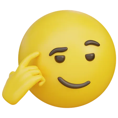 Gesture With An Arrogant Expression Emoji  3D Icon