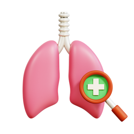 Gesunde Lunge  3D Icon