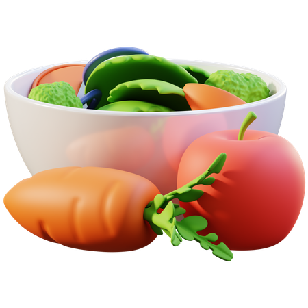 Gesundes Essen  3D Icon