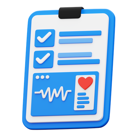 Gesundheits-Check 3D Icon