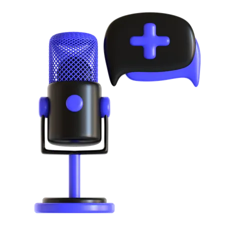 Gesundheitspodcast  3D Icon