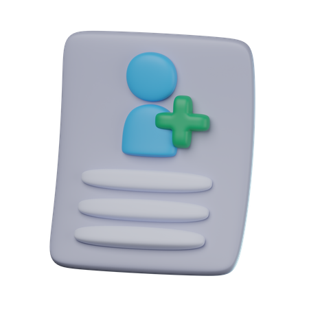 Gesundheitsakten  3D Icon