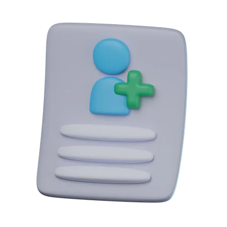 Gesundheitsakten  3D Icon