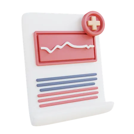 Gesundheitsbericht  3D Icon