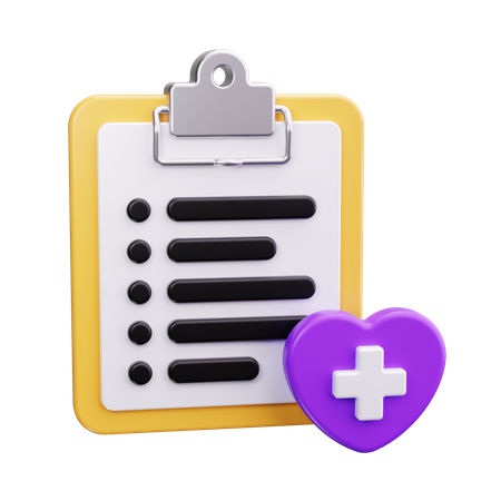 Gesundheits-Check  3D Icon