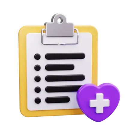 Gesundheits-Check  3D Icon