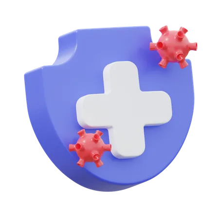 Gesundheitsschutz  3D Icon